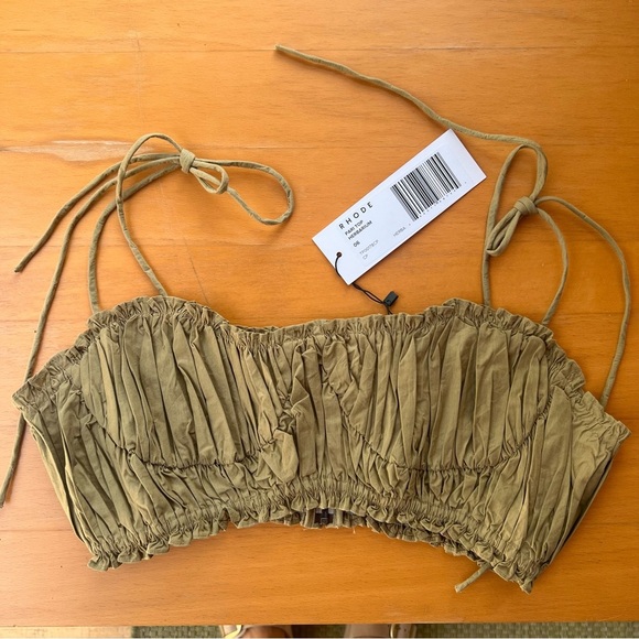 NWT RHODE Pari Cropped Bandeau Top Herbarium 6 - Picture 6 of 10